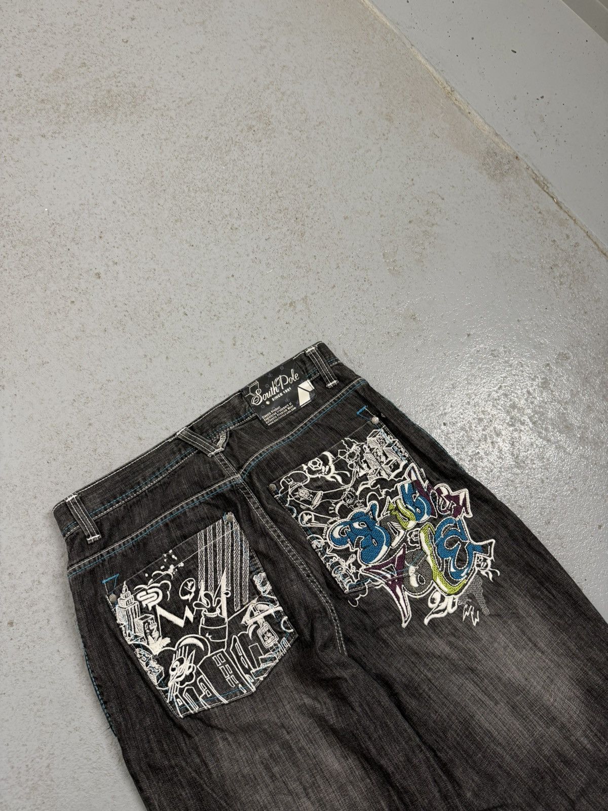 Southpole Vintage Southpole Comic Embroidered Logo Skate Y2K Jeans Size US 32 / EU 48 - 4 Thumbnail