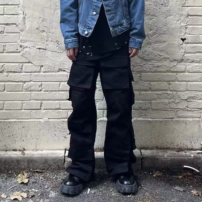 Japanese Brand Black Cargo Pant Size US 32 / EU 48 - 3 Thumbnail