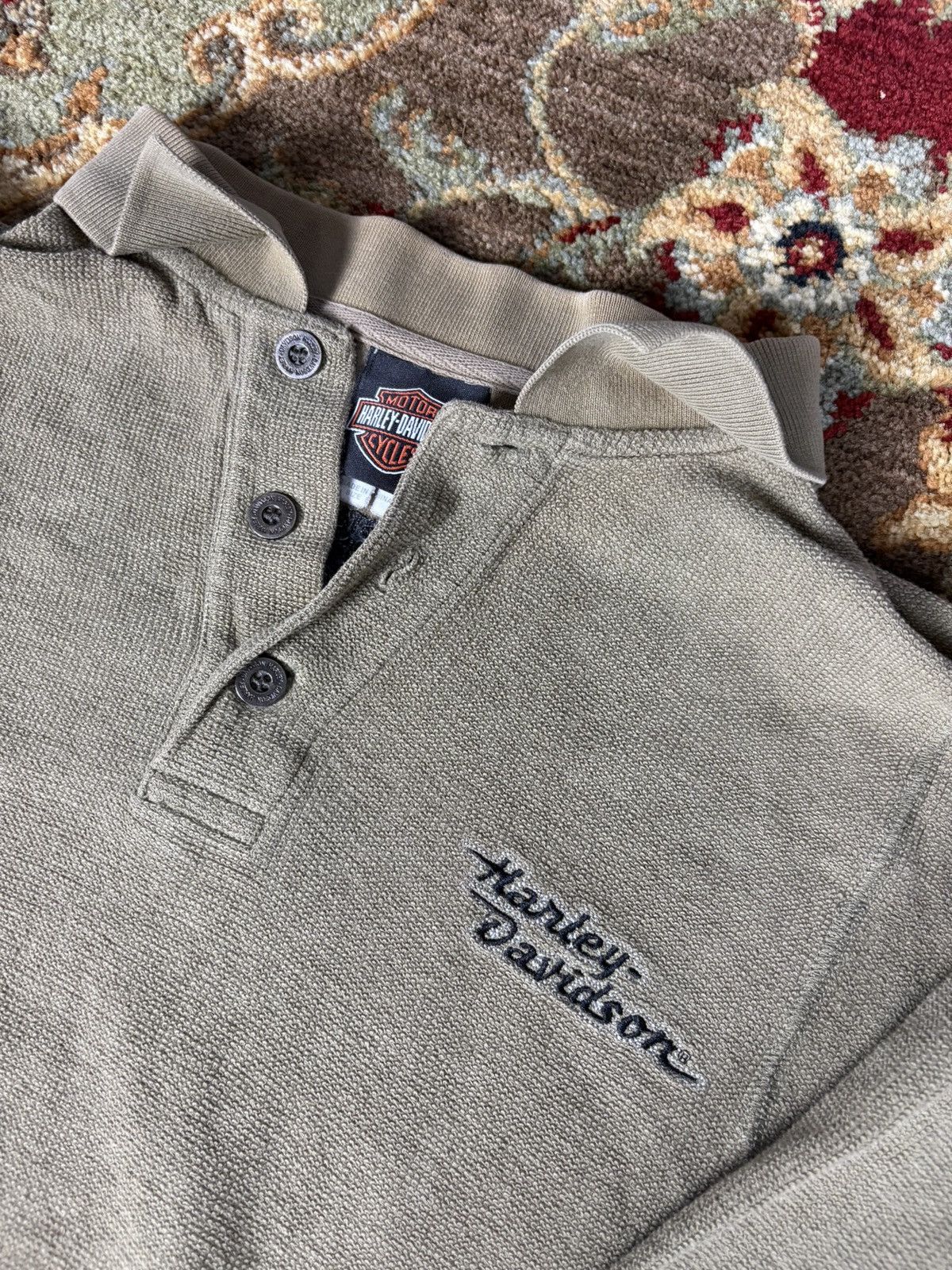Harley Davidson × Vintage Vintage Harley Davidson Long Sleeve Button up Size US L / EU 52-54 / 3 - 2 Thumbnail