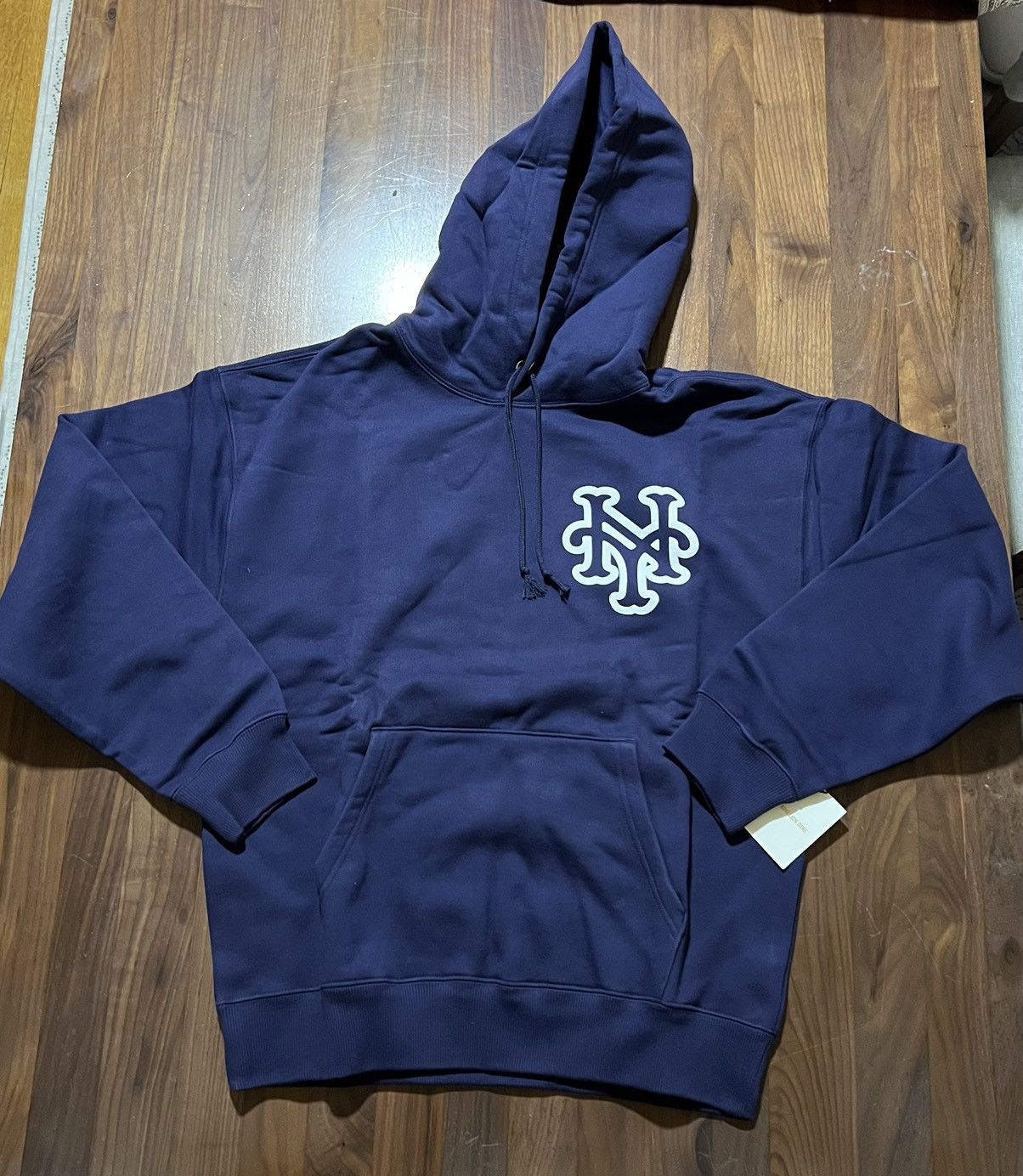 Aime Leon Dore ALD /New York Mets Big Logo Hoodie Navy Large