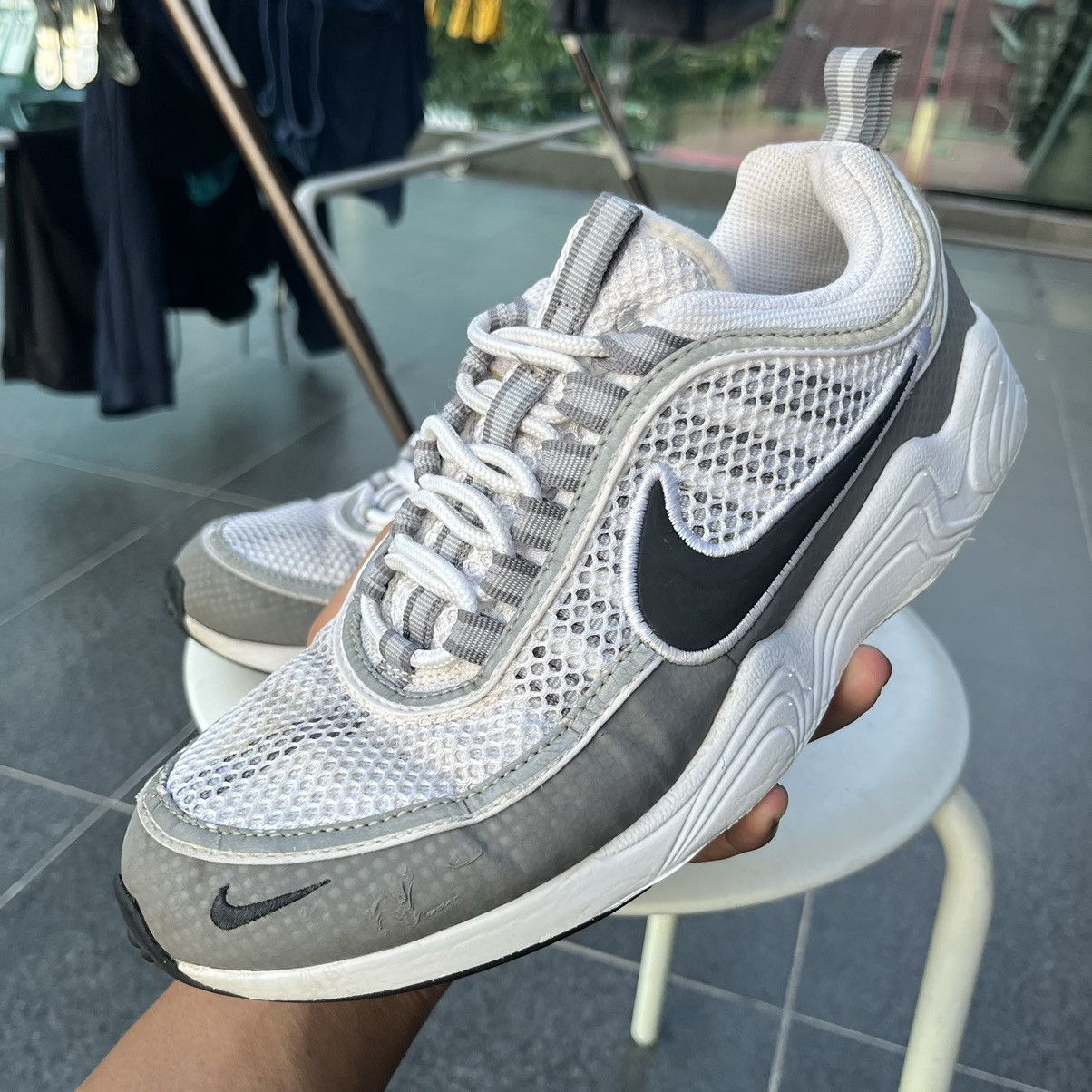 Nike Nike Air Zoom Spiridon QS Light Ash Shoes Size US 6 / EU 39 - 1 Thumbnail