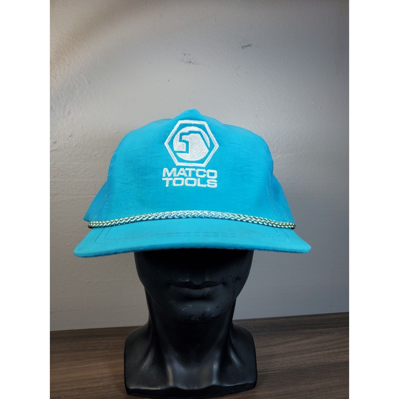 Vintage Matco Tools Snapback Hat Cap Teal Blue Adjustable *READ* Size ONE SIZE - 1 Thumbnail