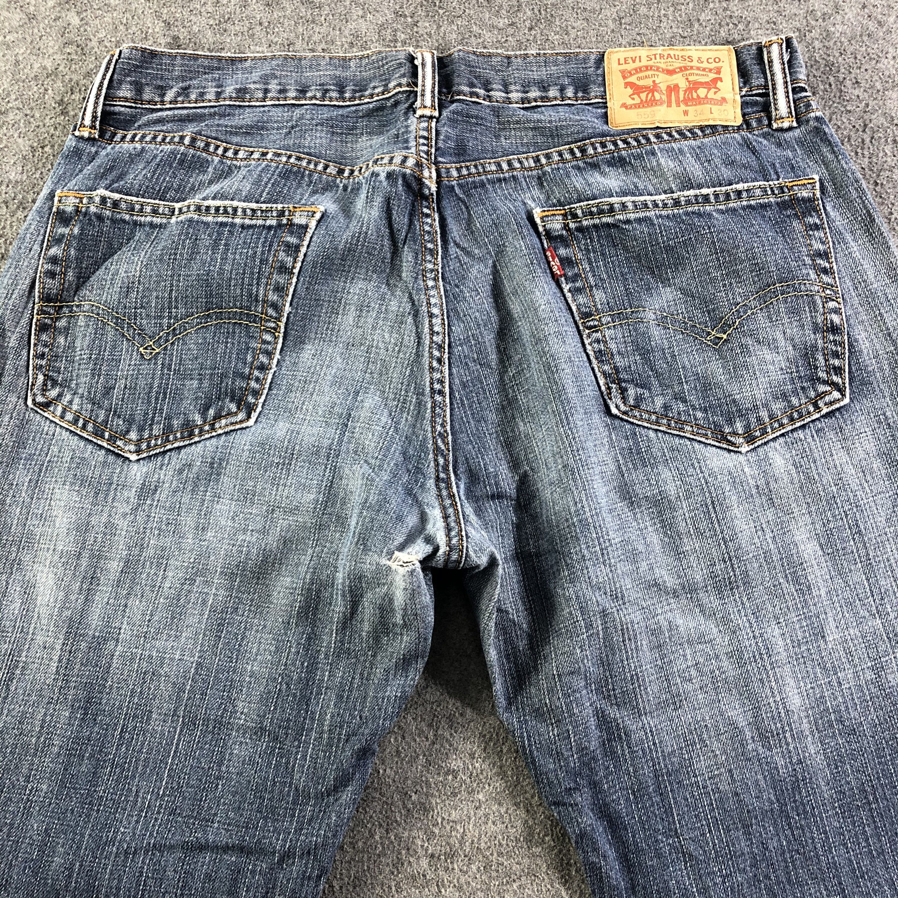 Levi's Vintage Blue Wash Levis 559 Jeans-J3002 Size US 36 / EU 52 - 4 Thumbnail