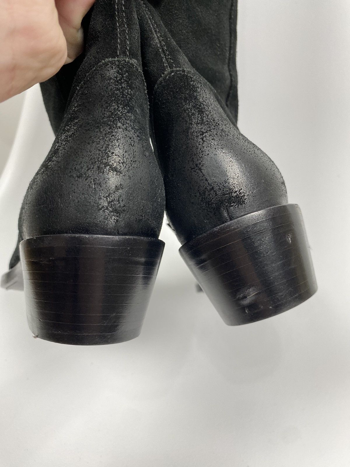 Other Scervino Street Waxed Suede High Heel Boots size 37 Size US 7 / IT 37 - 8 Thumbnail