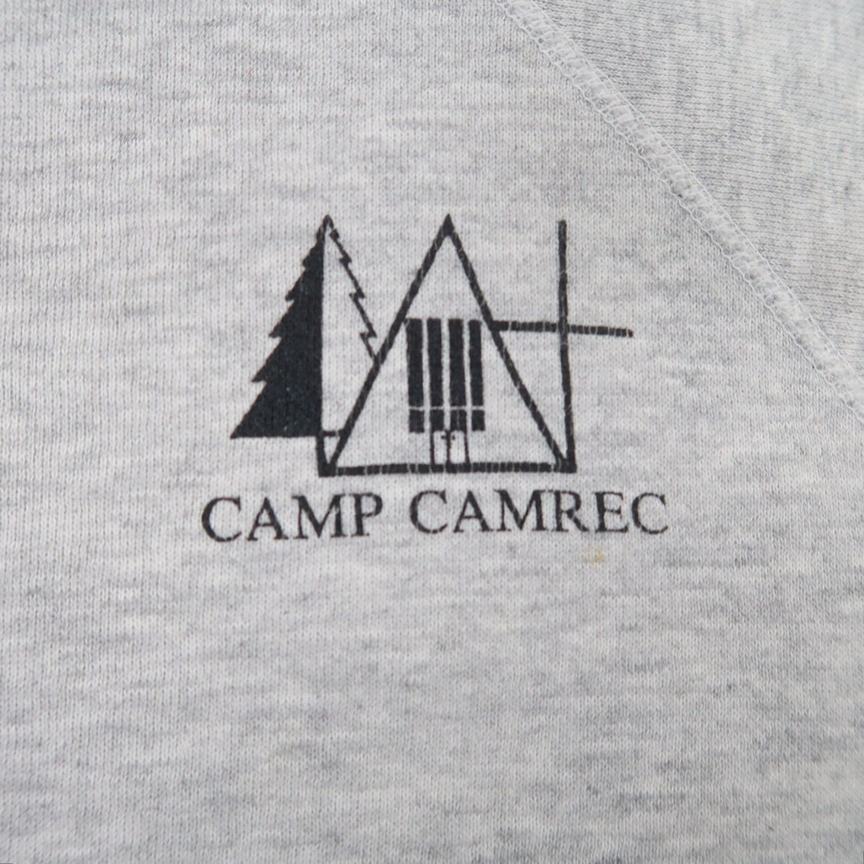 Tultex VINTAGE 90s Camp Camprec crewneck sweatshirt Crew Neck Mens L Gray Tultex Cotton Polyester Shirt Size US L / EU 52-54 / 3 - 3 Thumbnail