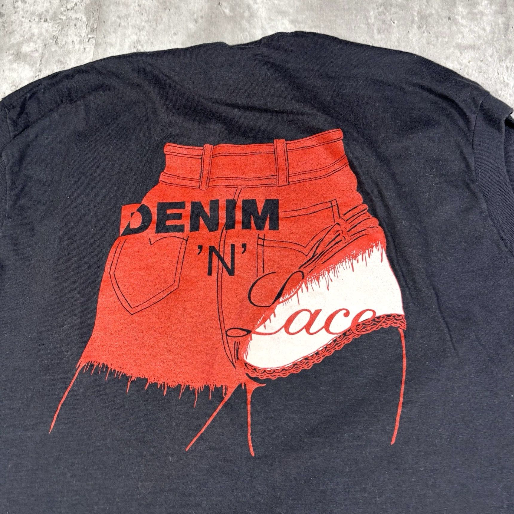 Vintage VINTAGE 80s Denim Jean Promo Sleeveless T Shirt Mens XL Blue Cotton Short Sleeve Crew Neck Screen Stars Size US XL / EU 56 / 4 - 3 Thumbnail