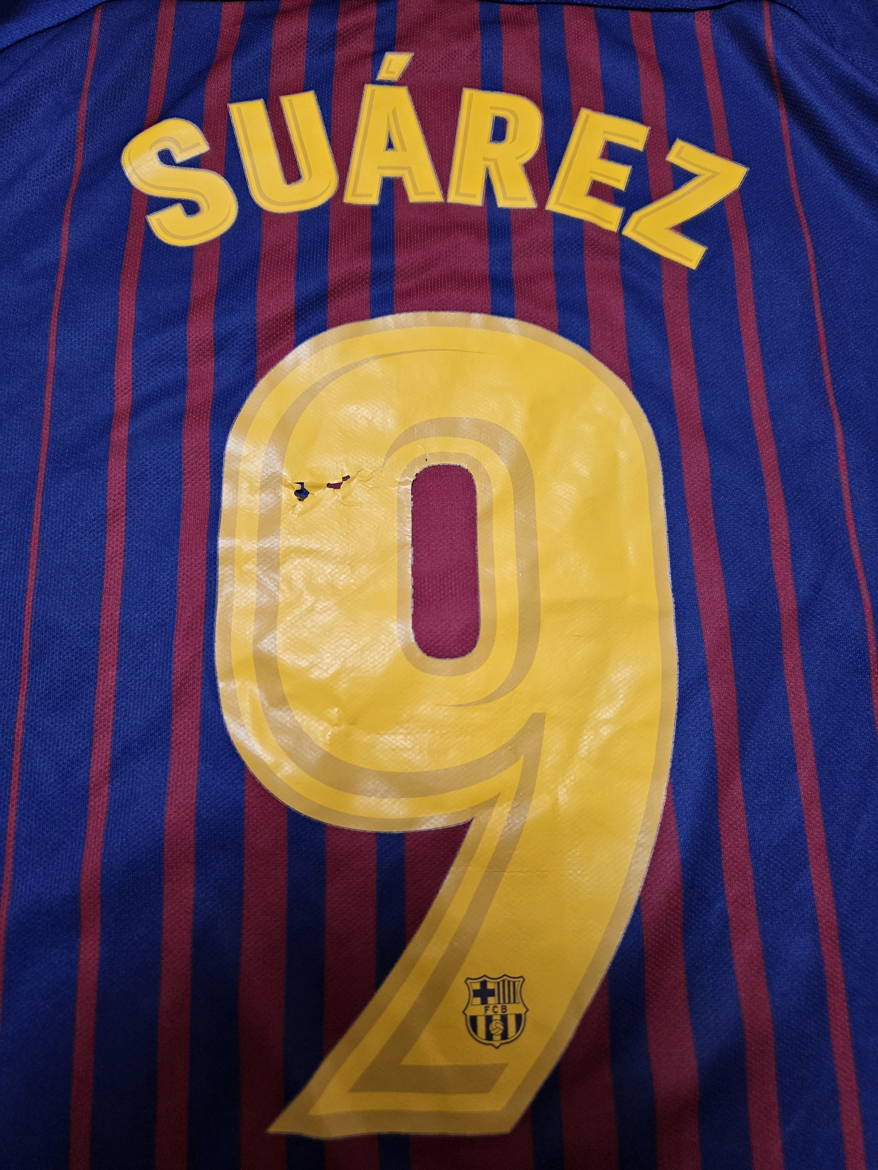 Nike BARCELONA 2016 2017 HOME SUAREZ FOOTBALL SHIRT SOCCER JERSEY Size US M / EU 48-50 / 2 - 5 Thumbnail