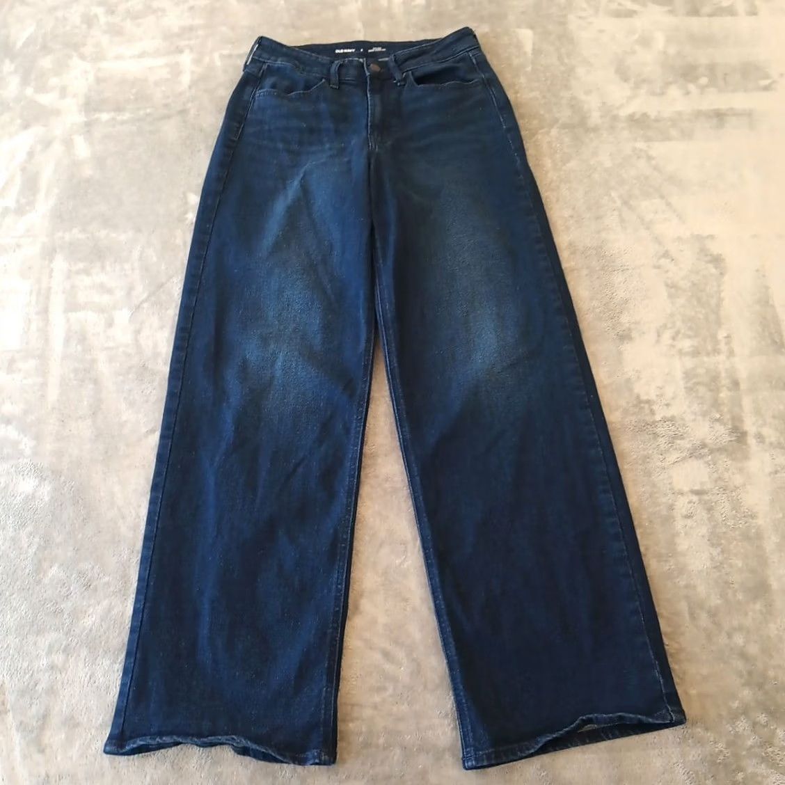 Old Navy Old Navy Wow Wide Leg Jeans Womens Size 4 Dark Wash 26x30 Mid Rise - Used Denim Size 27" / US 4 / IT 40 - 2 Thumbnail