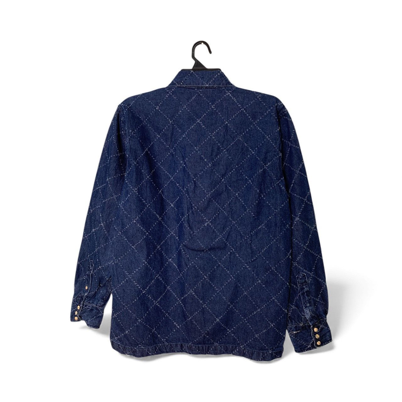 Japanese Brand Rare Design Under Level Soft Denim Western Shirts Size L / US 10 / IT 46 - 2 Thumbnail