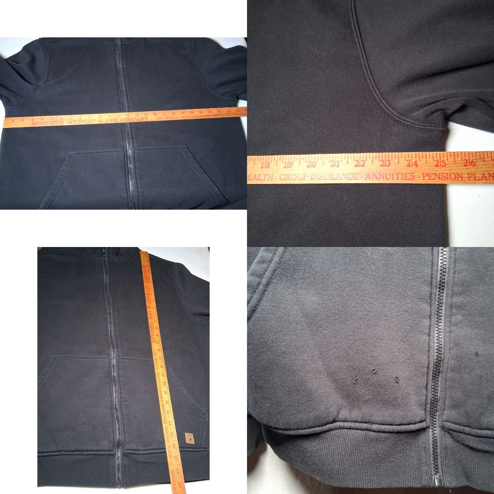 Vintage Coleman Hoodie Men XL Black Full Zip Fleece Lined Workwear Shirt Size US XL / EU 56 / 4 - 8 Thumbnail