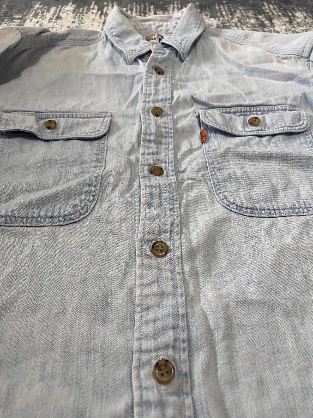 Levi's Vintage Clothing Vintage cowboy baby blue levis shirt button up 90s Size US M / EU 48-50 / 2 - 5 Thumbnail