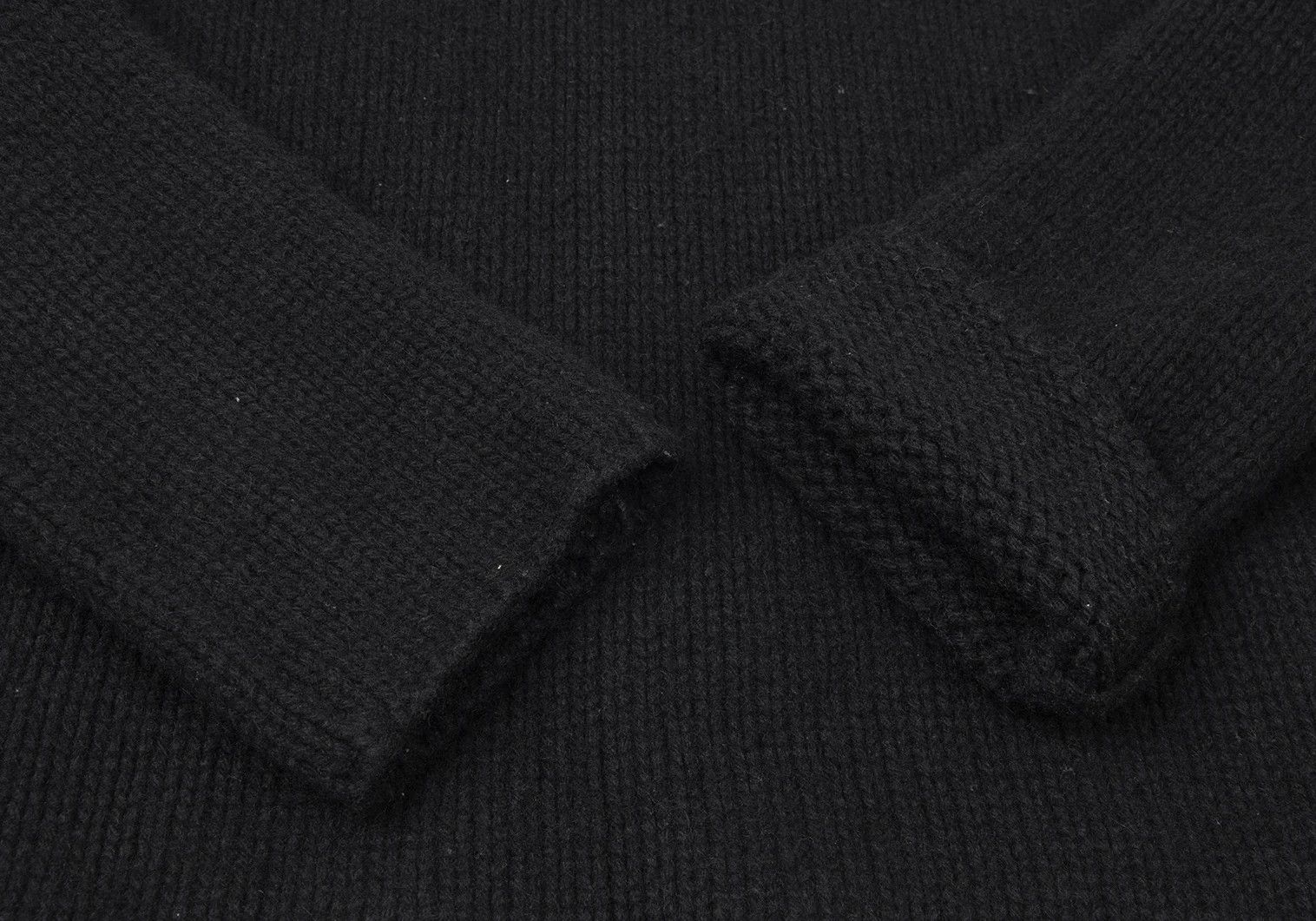 Comme des Garcons Homme Plus Wool Logo Print Knit Sweater in Black, Size M Size US M / EU 48-50 / 2 - 6 Thumbnail