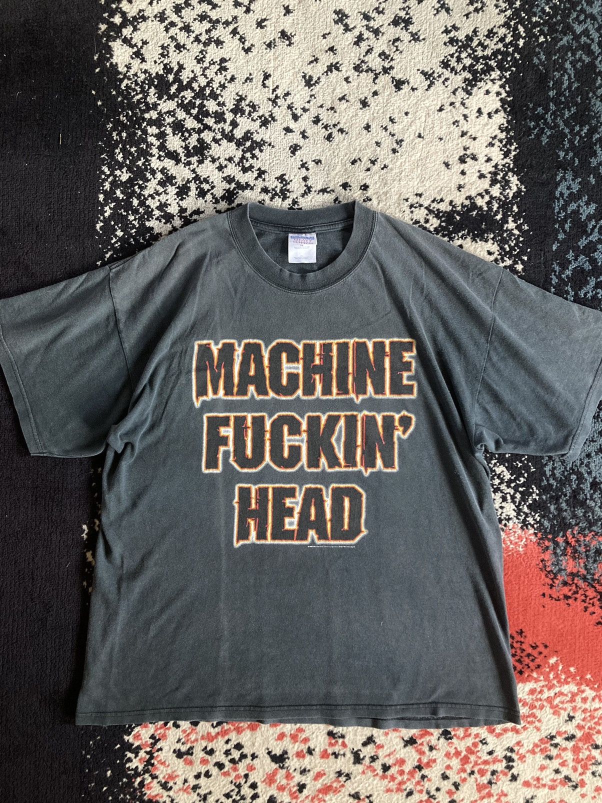 Band Tees × Vintage Vintage y2k 2005 Machinehead Fuck You t shirt Size US XL / EU 56 / 4 - 2 Thumbnail