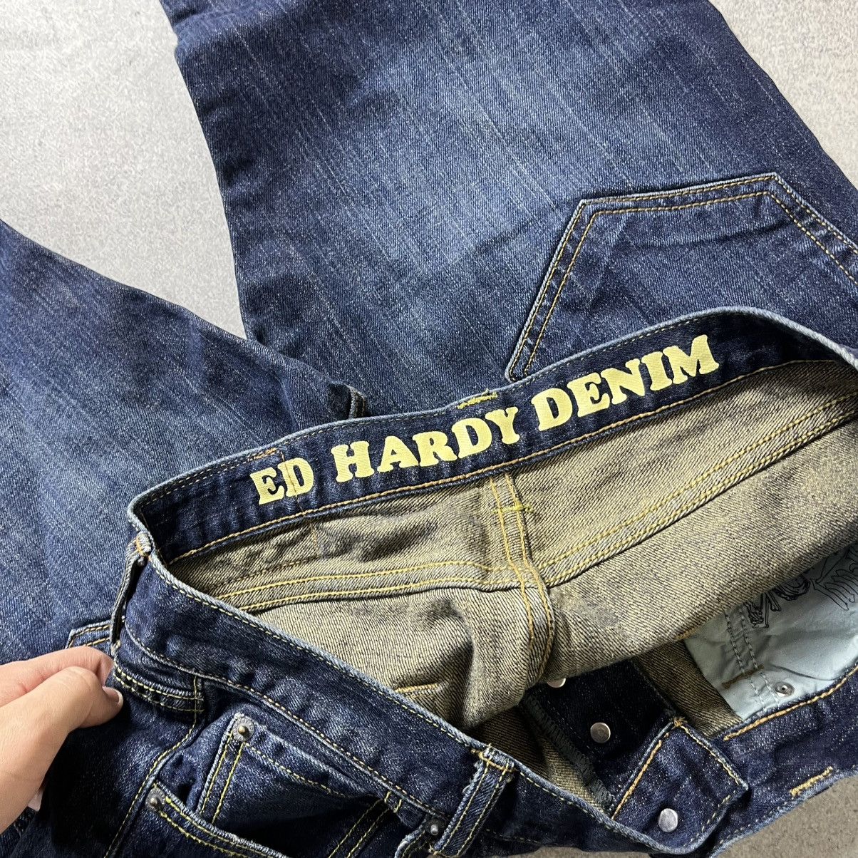 Ed Hardy Vintage Ed Hardy Jeans Baggy Japanese Y2K Size US 34 / EU 50 - 7 Thumbnail