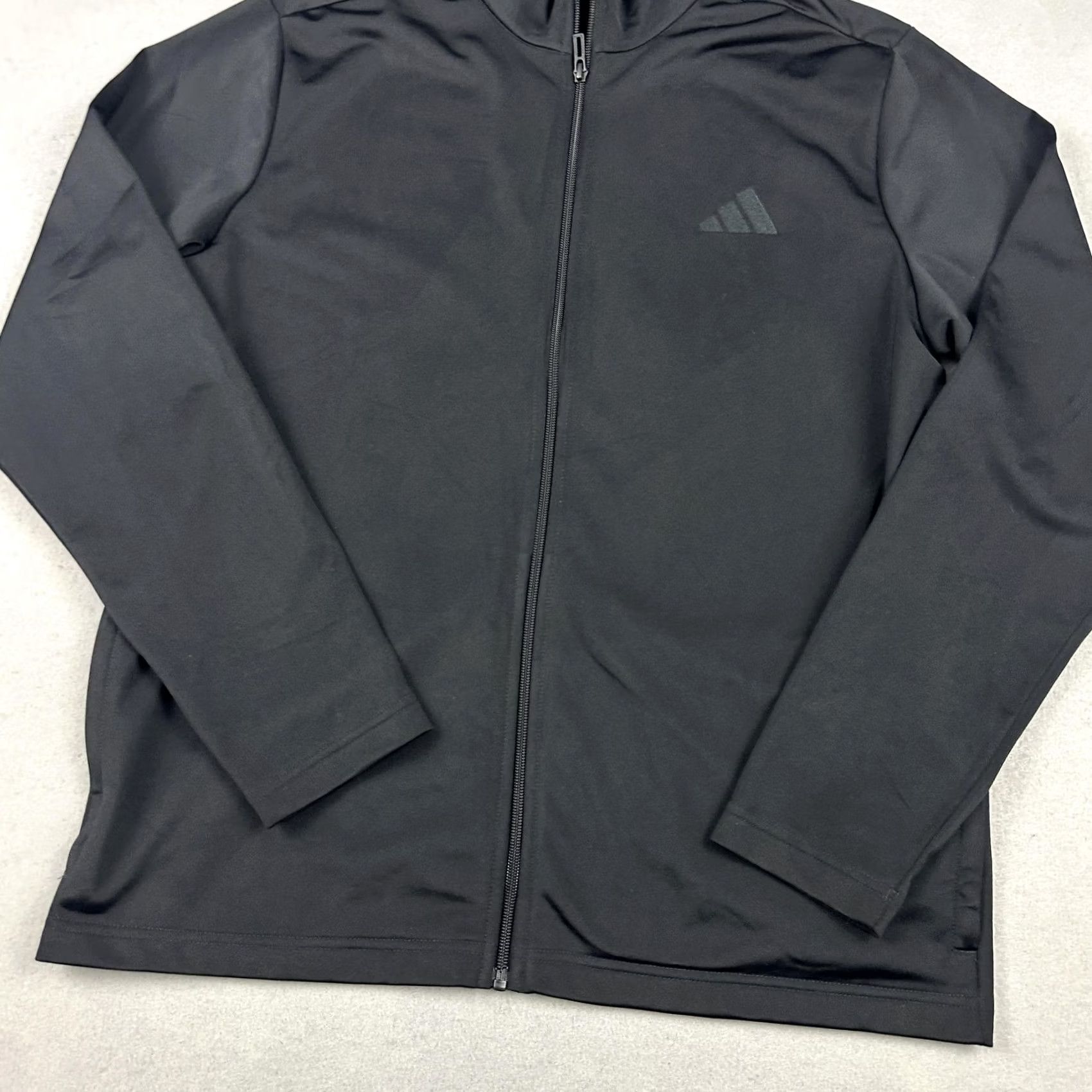 Adidas Adidas Track Jacket Men Large Black Full Zip Lightweight Training Pockets L Size US L / EU 52-54 / 3 - 2 Thumbnail