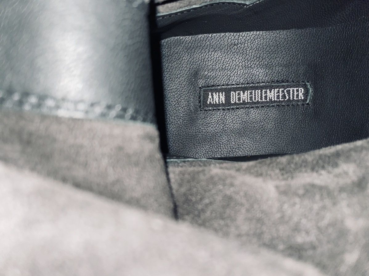 Ann Demeulemeester Ann Demeulemeester 🇮🇹 asphalt blk blister leather boots 8 NEW Size US 8 / EU 41 - 3 Thumbnail