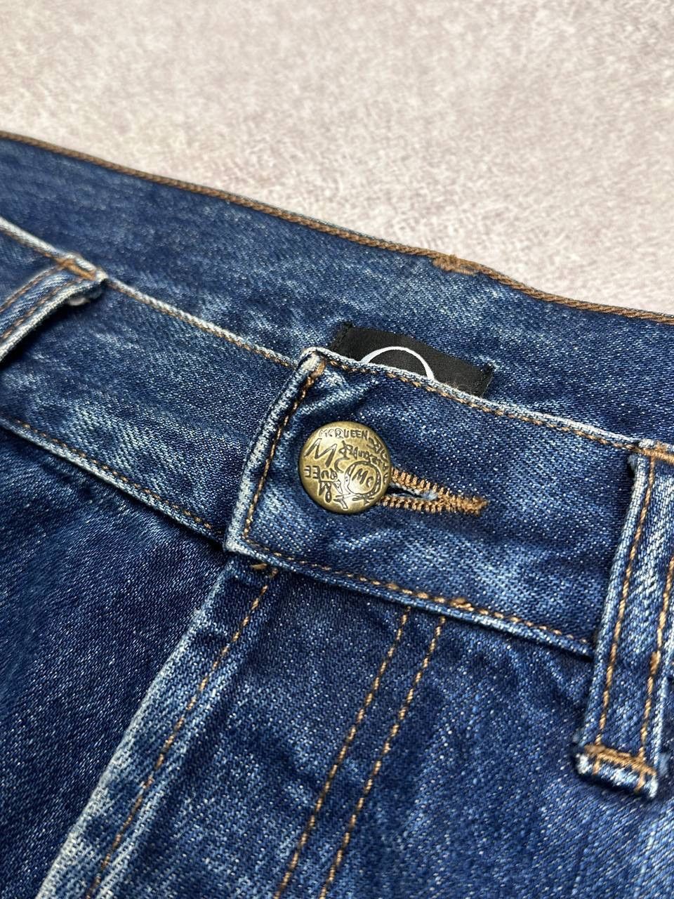 Alexander McQueen Vintage Alexander McQueen Distressed Flared Jeans 36 Size US 36 / EU 52 - 4 Thumbnail