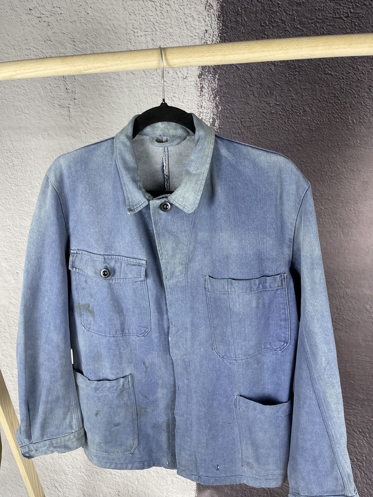 Vintage True Vintage 70s Sanfor Kuso distressed used work jacket Size US S / EU 44-46 / 1 - 8 Thumbnail