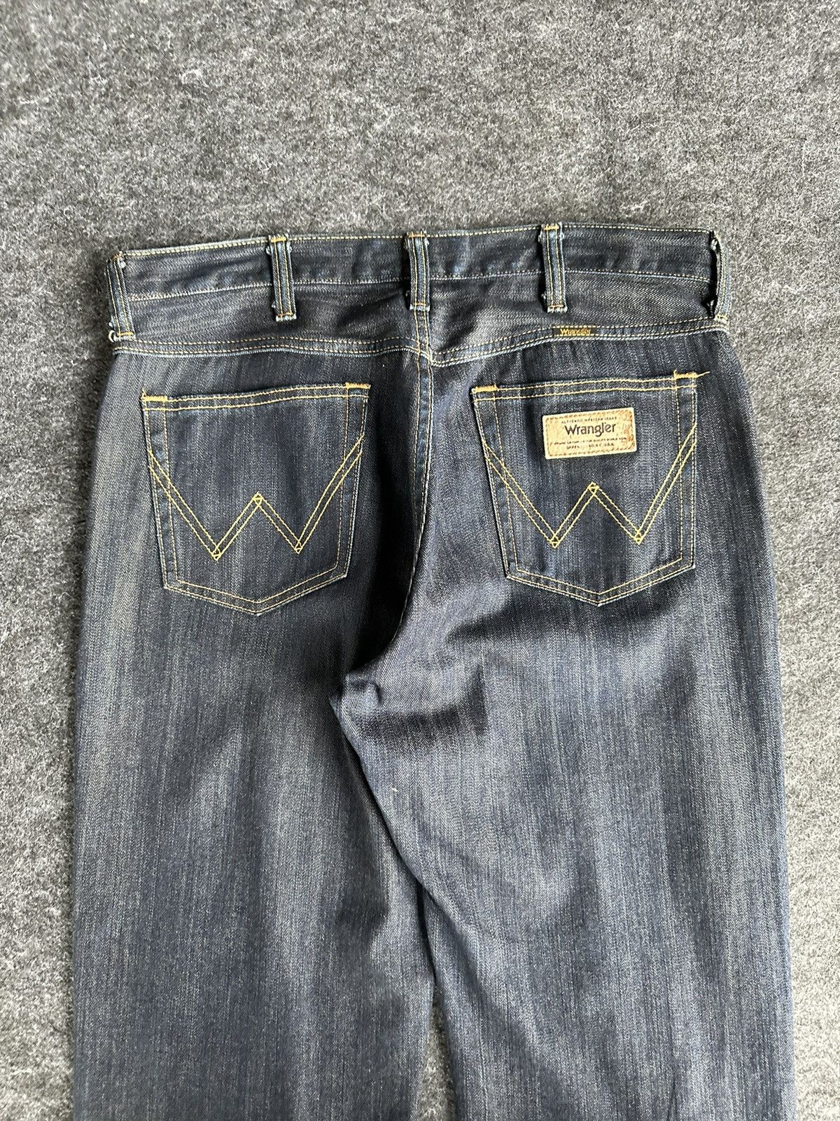 Beauty Beast × Vintage × Wrangler Vintage Wrangler Greensboro Washed Wax Blue Denim D456 Size US 34 / EU 50 - 5 Thumbnail