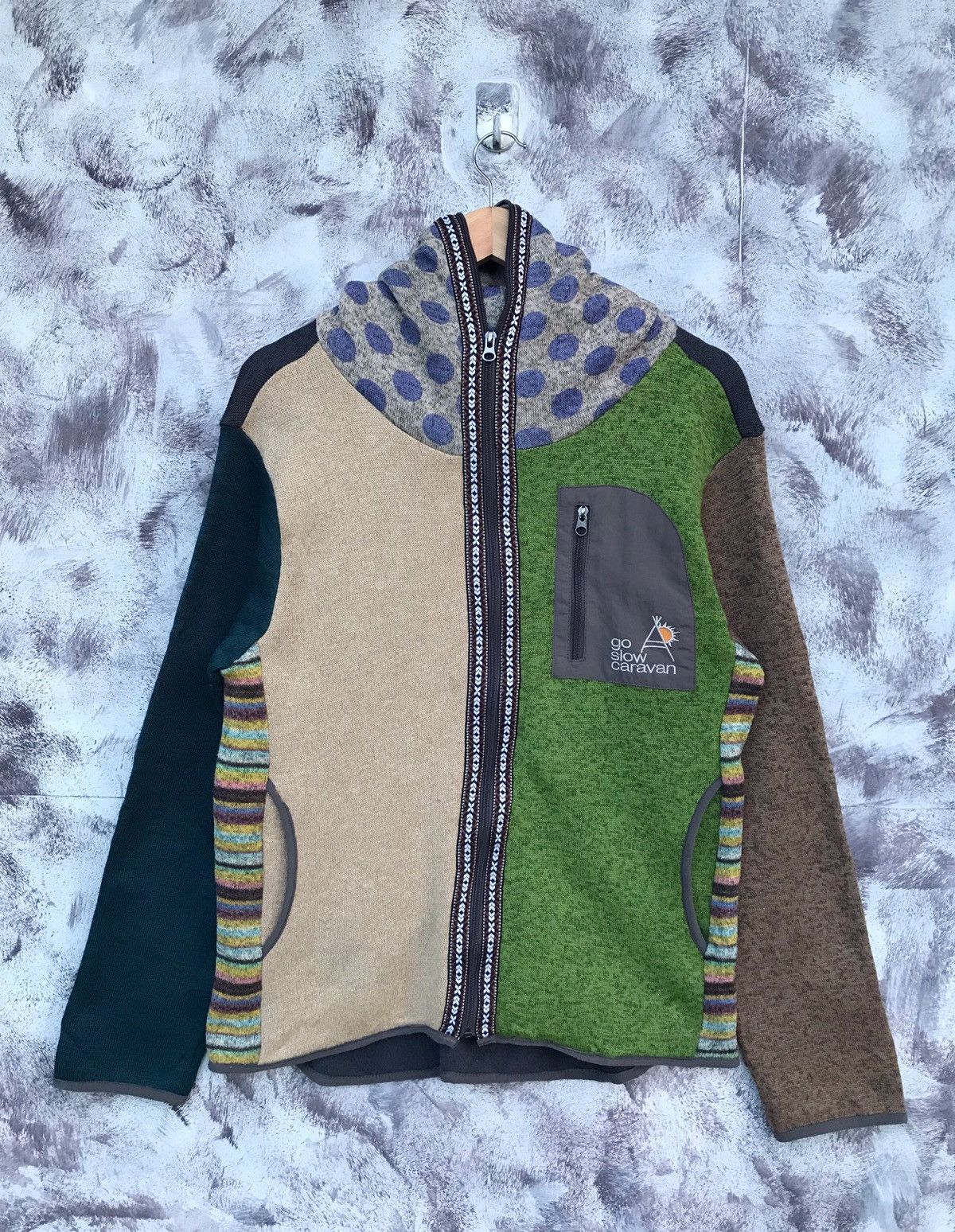 go slow caravan Go slow caravan zipper jacket sweatshirt hoodie Size US M / EU 48-50 / 2 - 1 Thumbnail