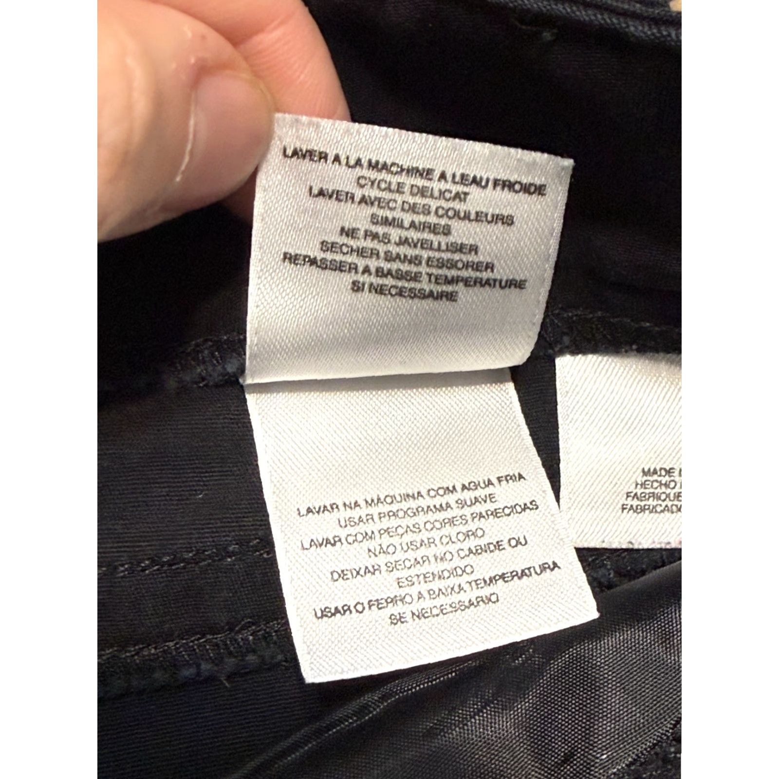 Anne Klein VINTAGE? No. Objectively: Anne Klein Jeans Women's Size 16 Black Ankle Straight Leg High Rise Denim Jeans Size 38" / US 16 / IT 52 - 6 Thumbnail
