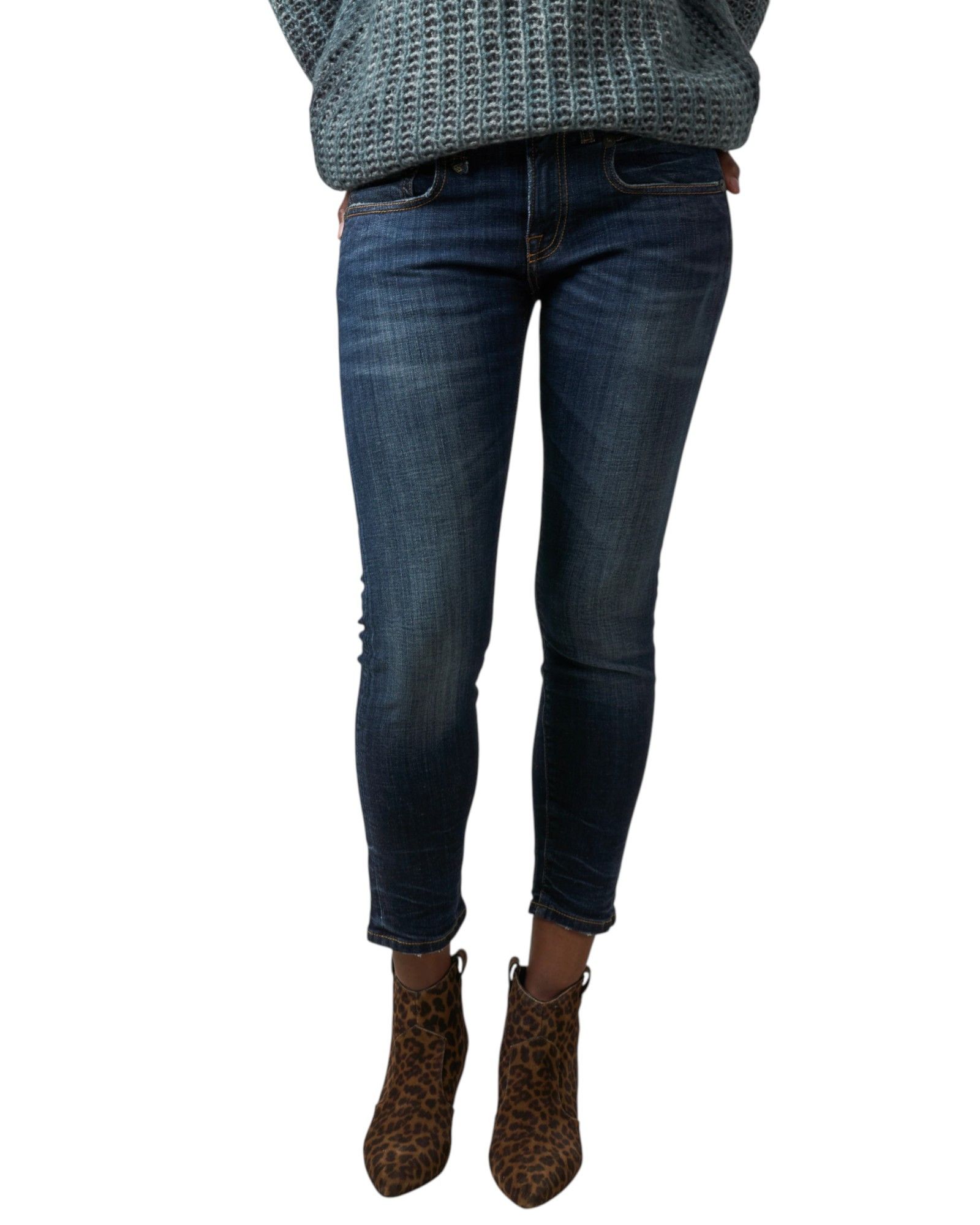 BIKER BOY 26 Howell Indigo Ankle Cropped Skinny Blue 85798