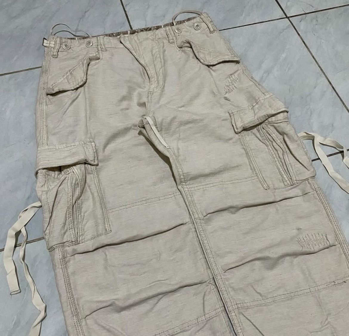 GOA 2000s Archival G.O.A Bondage Suspender Cargo Pants y2k Lgb Size US 32 / EU 48 - 3 Thumbnail