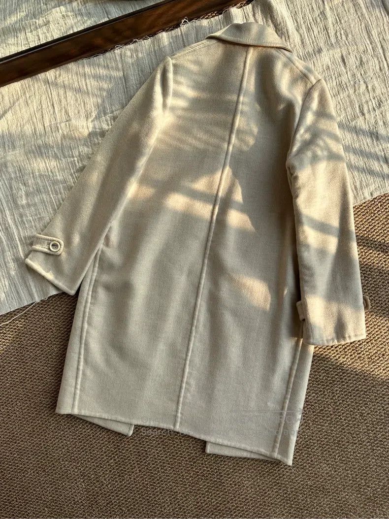 Loro Piana Loro Piana Cashmere single-breasted wool coat, oatmeal col Size XS / US 0-2 / IT 36-38 - 2 Thumbnail