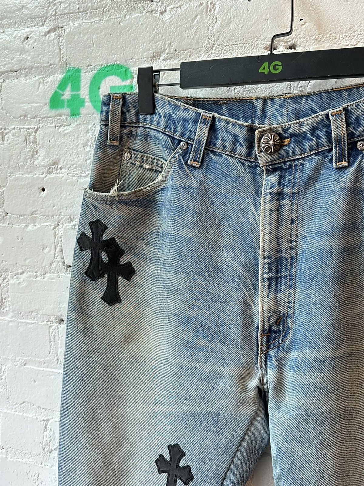 Chrome Hearts CHROME HEARTS CLASSIC PATCH LEVI DENIM Size US 36 / EU 52 - 3 Thumbnail