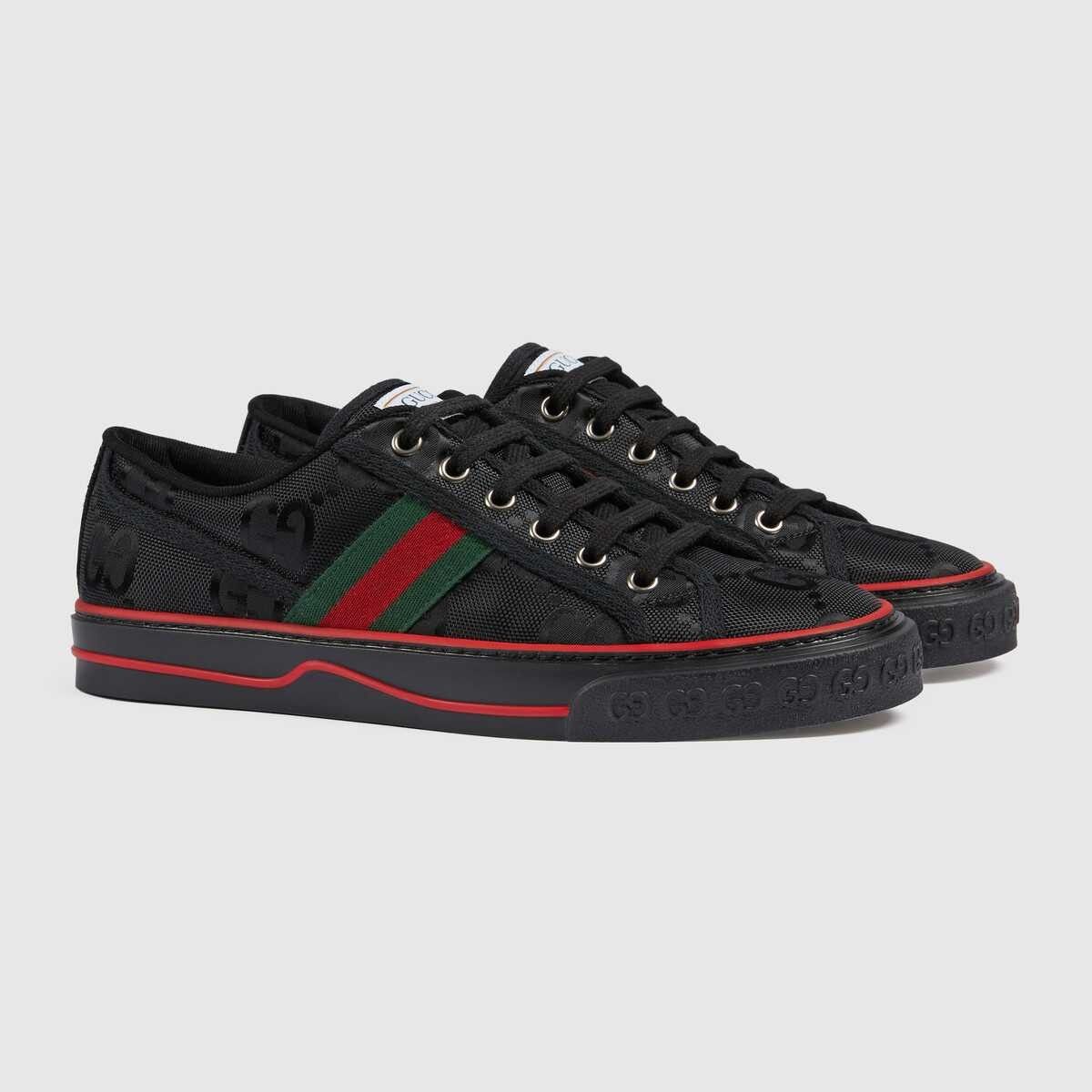 Gucci o1s1wg110425 Women's Gucci Off The Grid Sneakers in Black Size US 5.5 / IT 35.5 - 2 Thumbnail