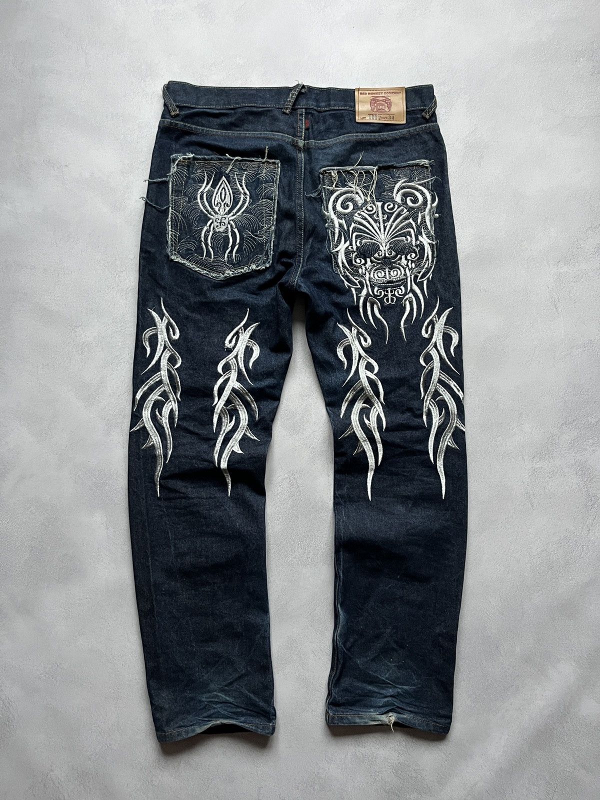 RMC Jeans Vintage rare red monkey company jeans Size US 34 / EU 50 - 1 Thumbnail