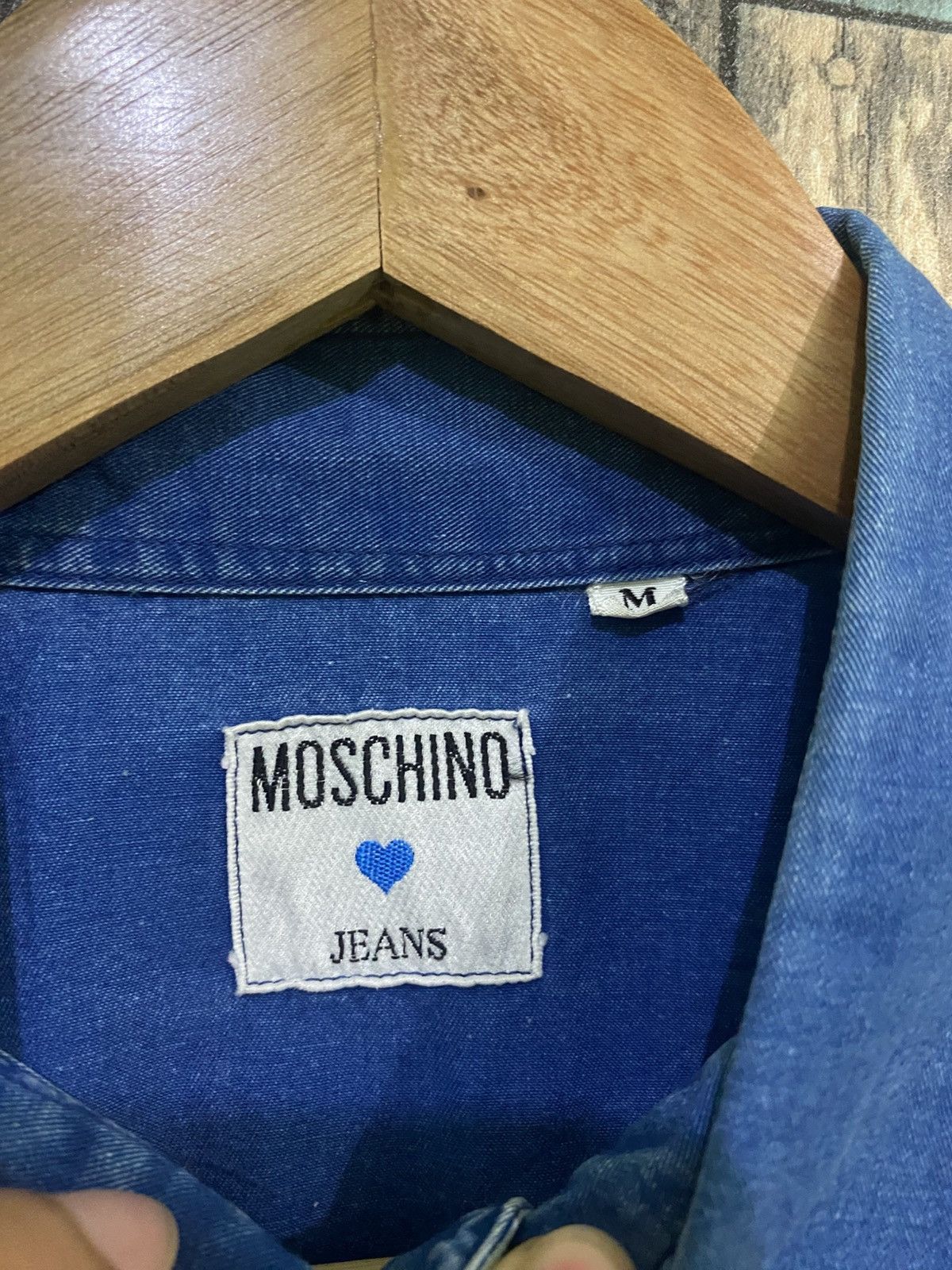 Moschino Vintage Moschino Worker Shirt Size US L / EU 52-54 / 3 - 6 Thumbnail