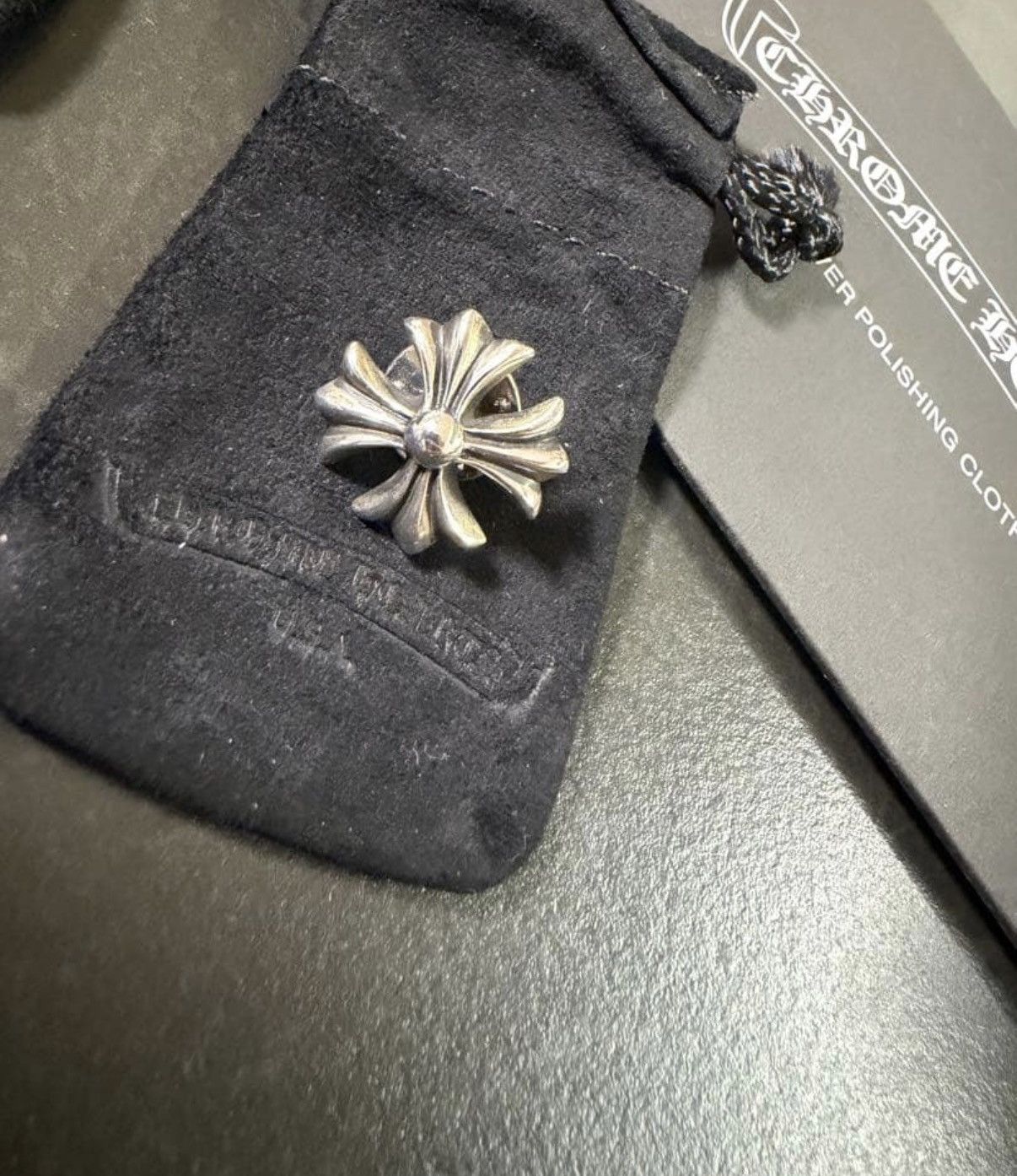 Chrome Hearts Chrome Hearts Floral Cross Stick Pin Brooch | Grailed