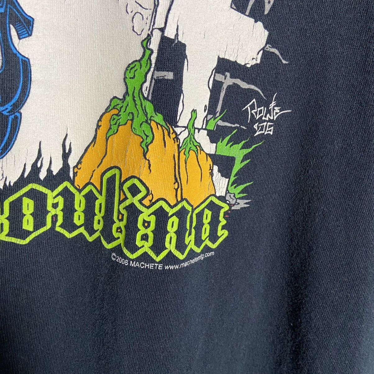Band Tees × Vintage Vintage Nekromantix Band Tee Size US XL / EU 56 / 4 - 4 Thumbnail