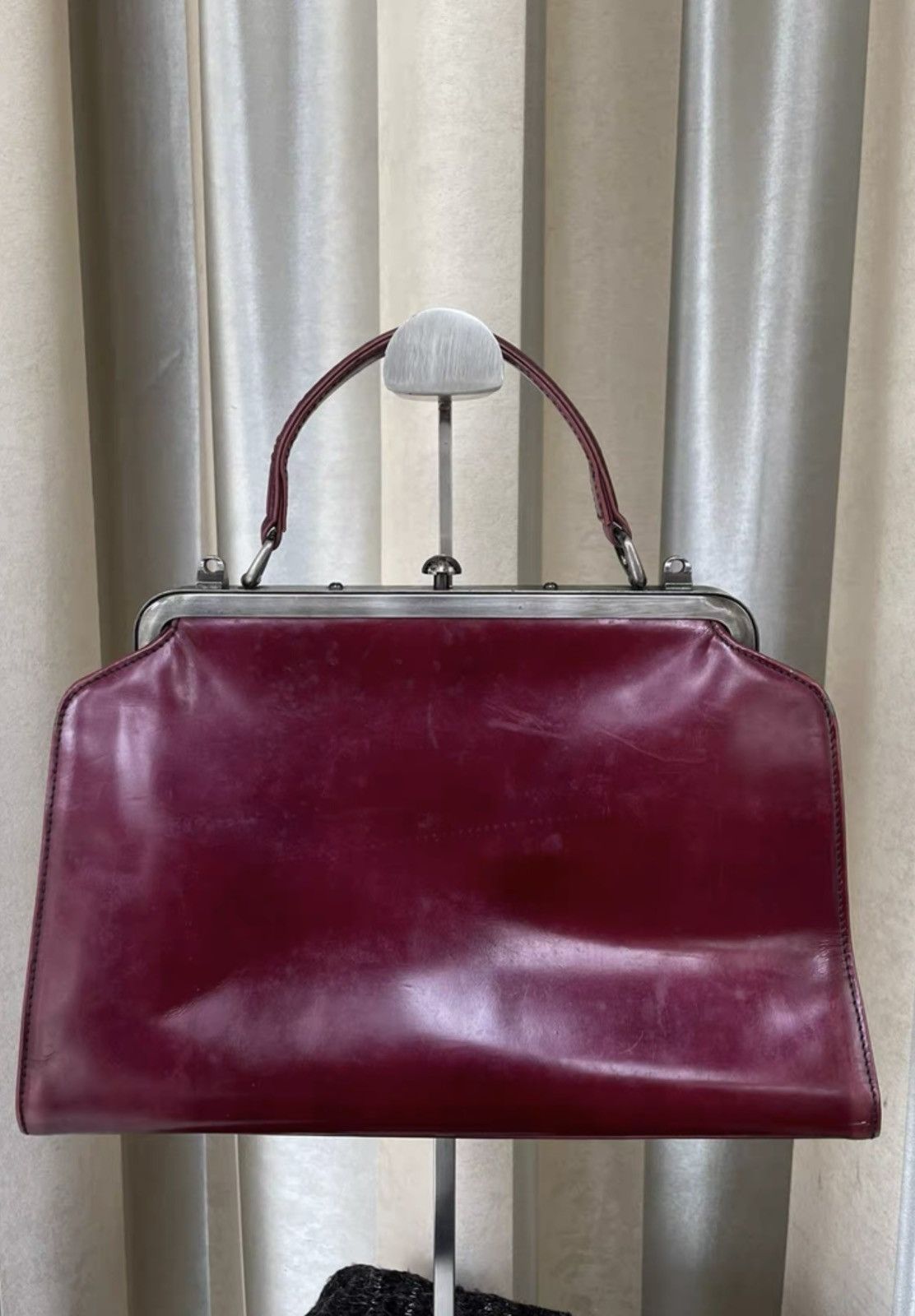 Jean Paul Gaultier Jean Paul Gaultier •jpg Vintage burgundy gunmetal bag Size ONE SIZE - 3 Thumbnail
