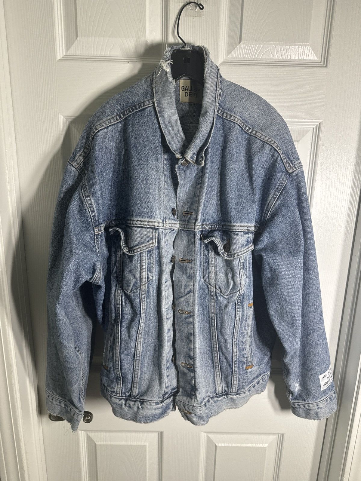 Gallery Dept. Gallery dept. logo-print denim jean jacket Size US L / EU 52-54 / 3 - 2 Thumbnail