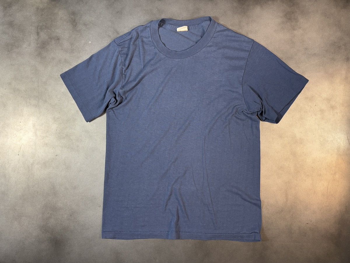 Vintage Vintage Blank Tee Thin 70s 80s Harvey Woods Made in Canada Size US S / EU 44-46 / 1 - 12 Thumbnail