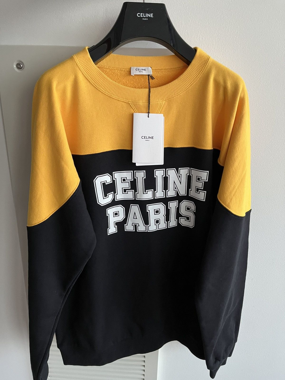 Celine × Hedi Slimane Super Runway Celine By Hedi Logo Sweatshirt Brand New Size US XL / EU 56 / 4 - 22 Thumbnail