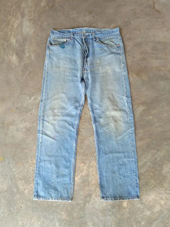 Levi's × Vintage 80s Vintage Levis 501 Made In USA Distressed Jeans 34x30 Size US 34 / EU 50 - 1 Thumbnail