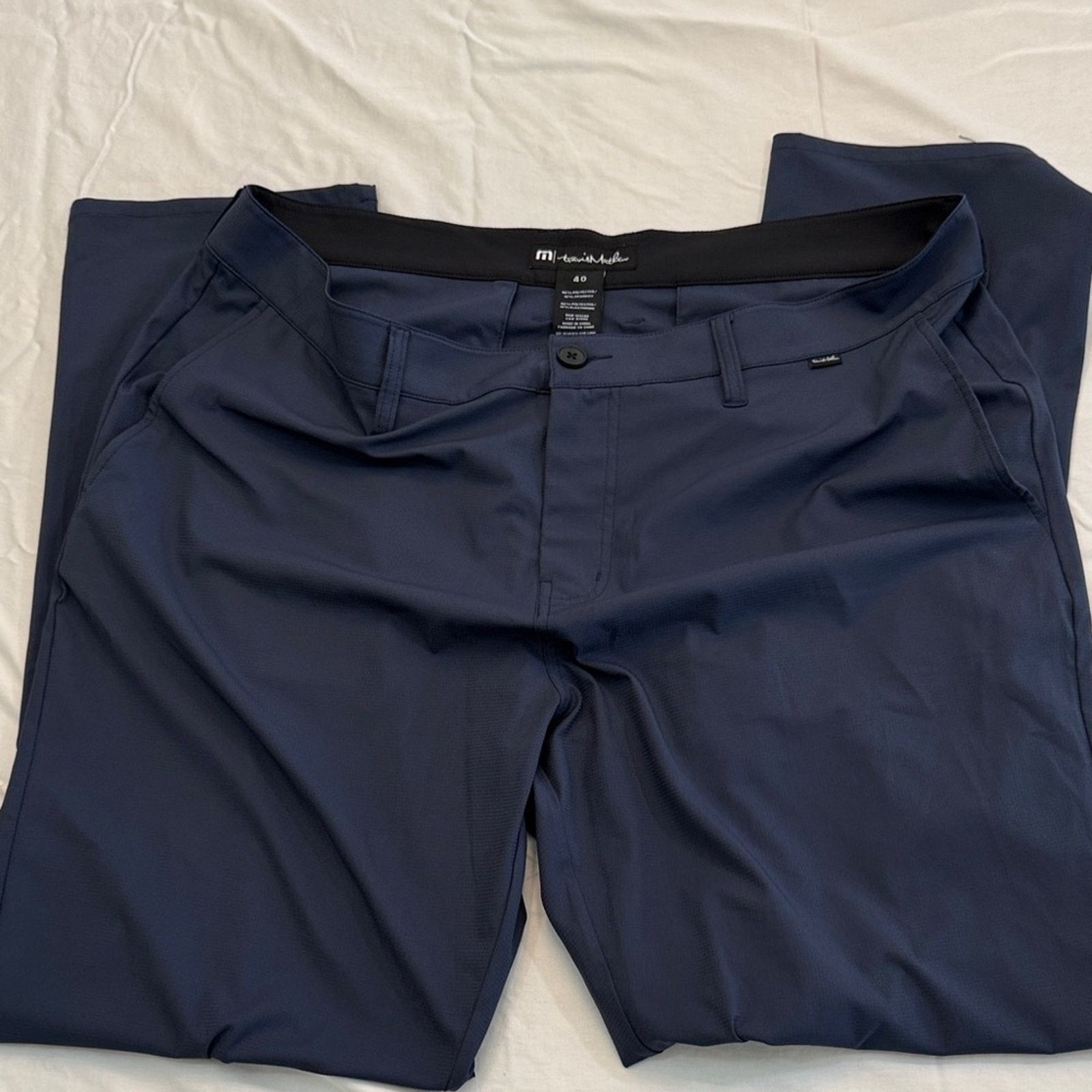 TravisMathew Travis Mathew - Men's Navy Blue Pants - 40/32 EUC Size US 40 / EU 56 - 1 Thumbnail