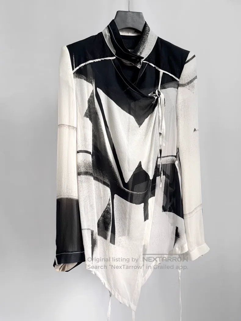 Ann Demeulemeester Ann Demeulemeester 36 ink silk coat Size S / US 4 / IT 40 - 5 Thumbnail