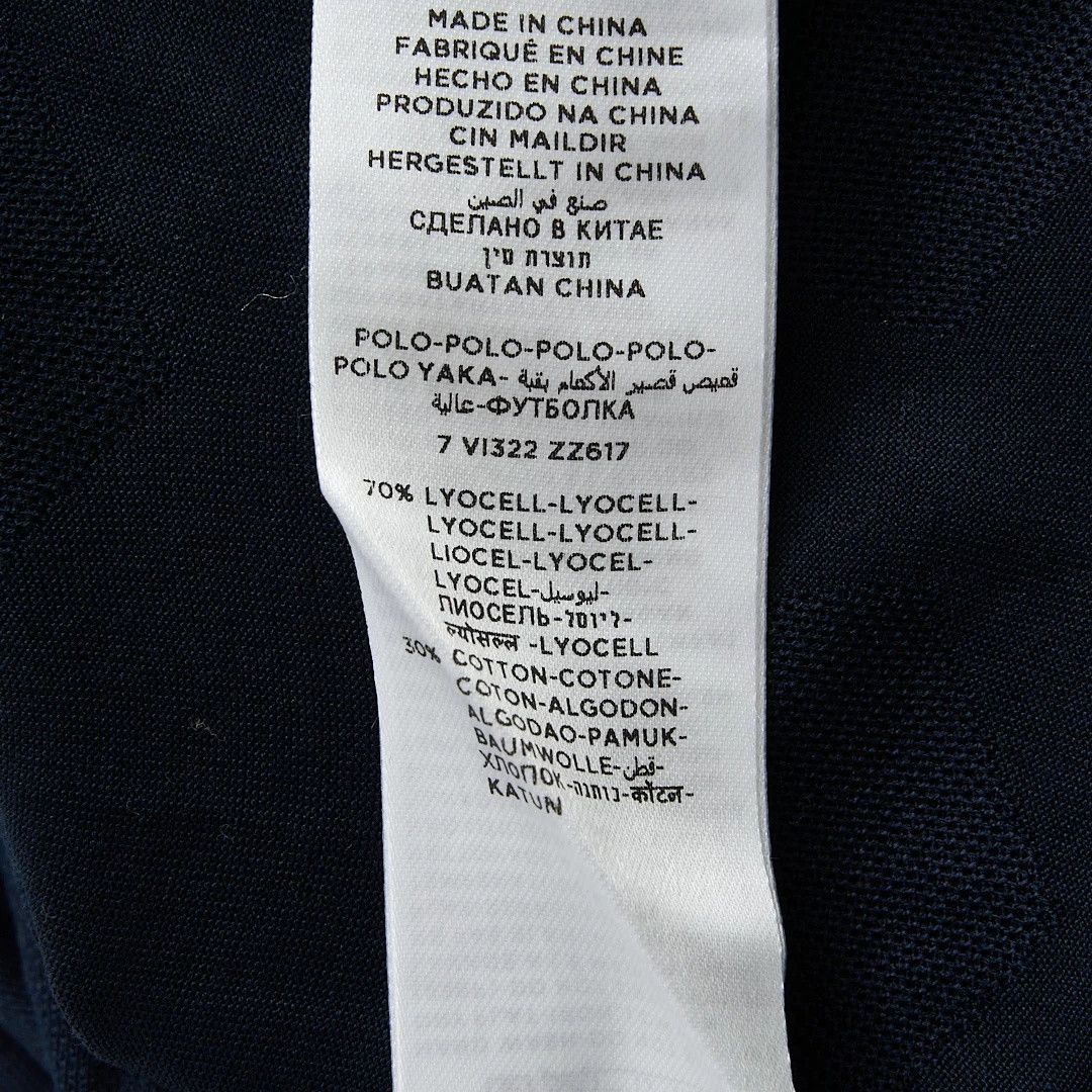 Ermenegildo Zegna ZEGNA Men's Navy Jacquard Polo Shirt Size US M / EU 48-50 / 2 - 8 Thumbnail