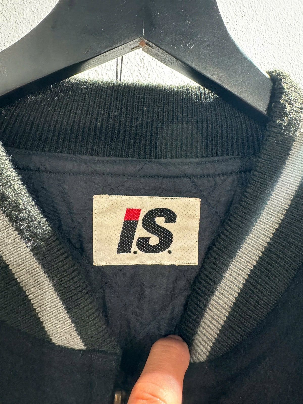Issey Miyake Issey Miyake I.S. Sport Wool & Lambskin Bomber 🐐 Size US M / EU 48-50 / 2 - 10 Thumbnail