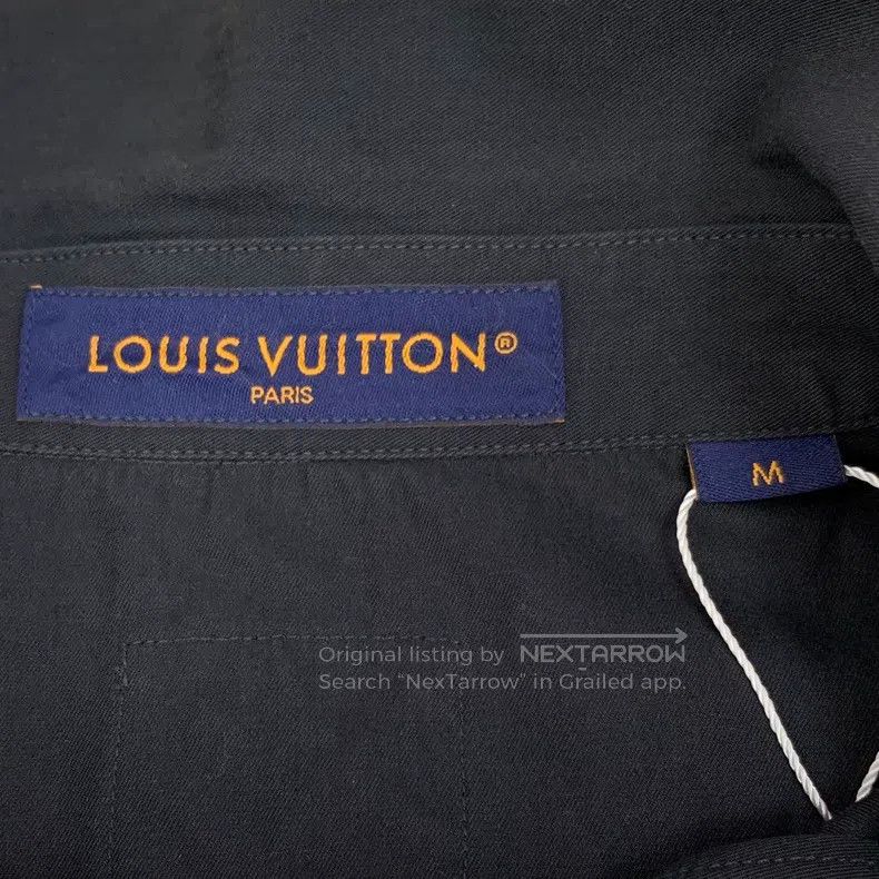 Louis Vuitton Louis Vuitton Black logo monogrammed embroidered cotton la Size US M / EU 48-50 / 2 - 5 Thumbnail