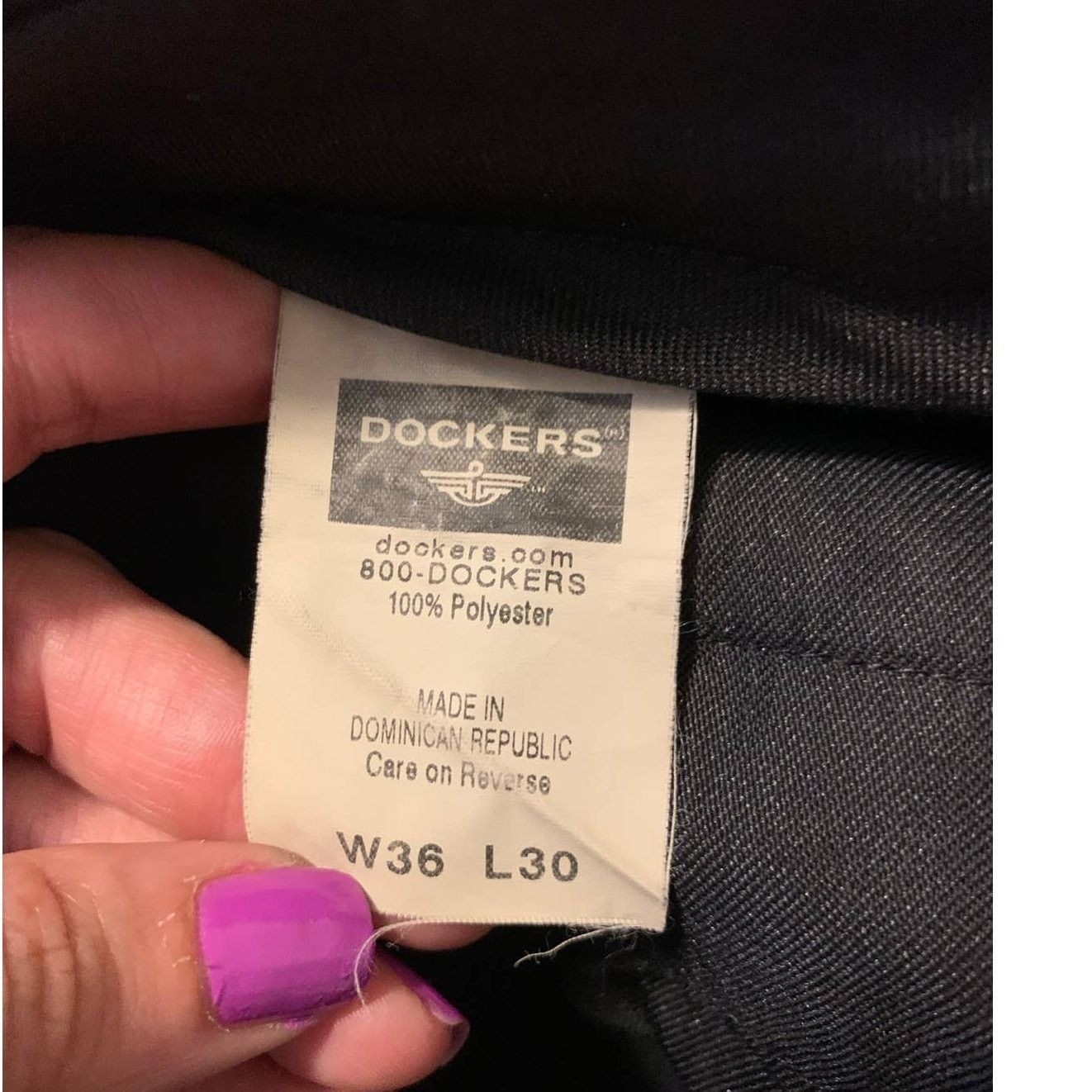 Dockers Dockers men black pleated dress pants size 36W x 30 Size US 36 / EU 52 - 4 Thumbnail