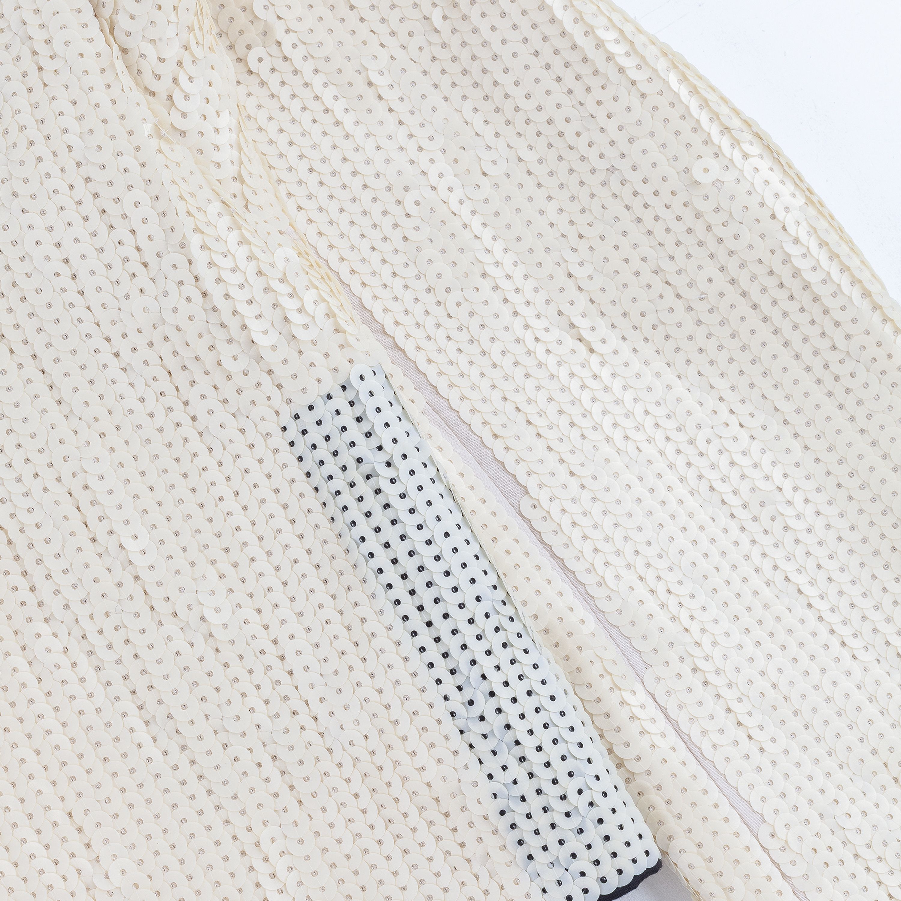 Rick Owens Rick Owens Cropped Sequins White Chalk Blazer Jacket (XS/S) Size US XS / EU 42 / 0 - 11 Thumbnail