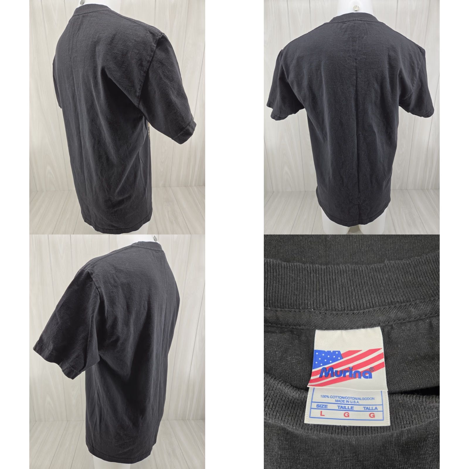Vintage VINTAGE Vietnam War Veteran T-Shirt Men's Large USA Black T-Shirt Army Military USA Graphic Print Short Sleeve Crew Neck Murina Gildan Heavy Cotton Size US L / EU 52-54 / 3 - 8 Thumbnail