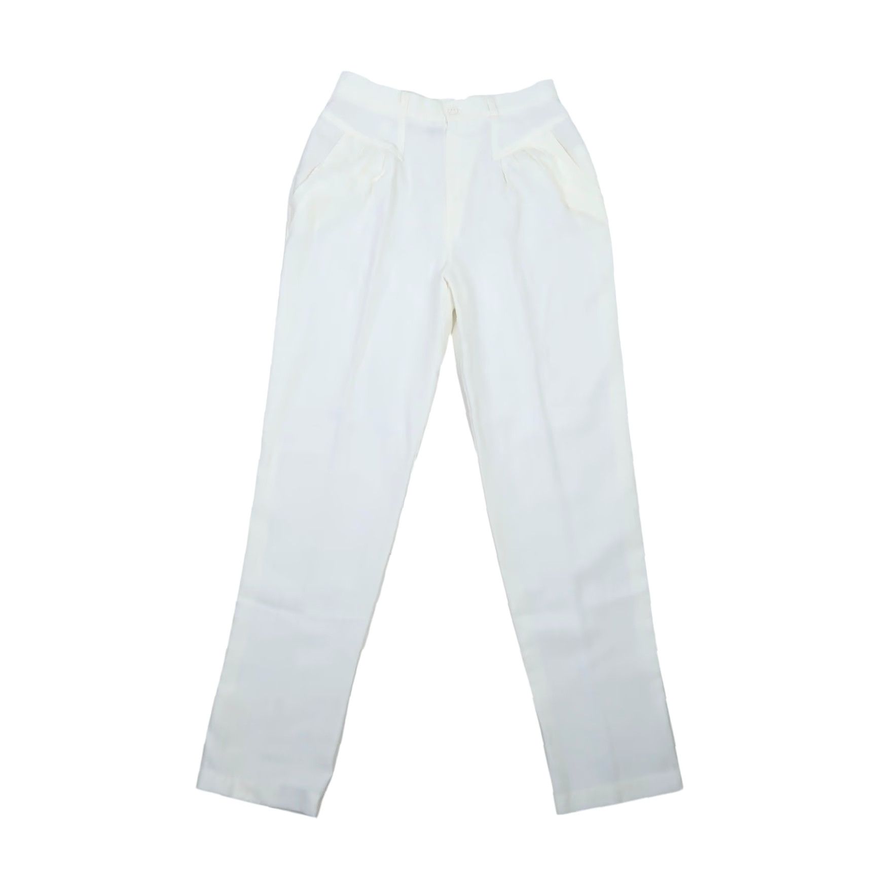 Casablanca VINTAGE Casablanca cream high rise pleat front trouser pants 12" waist 27" xs? Size 34" / US 12 / IT 48 - 2 Thumbnail