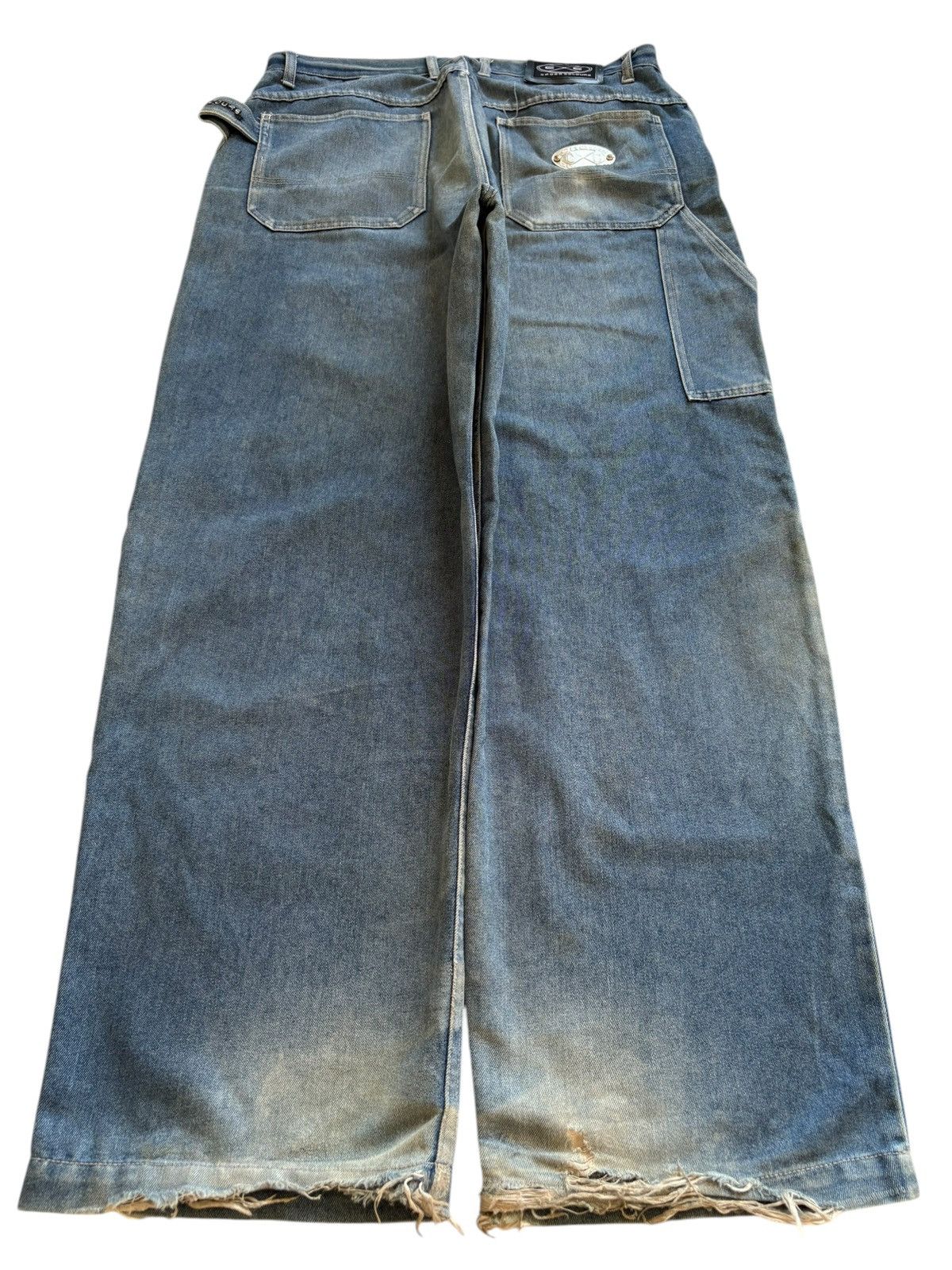 Japanese Brand Vintage Japanese Brand Tactical Distress Baggy Jean Size US 35 - 2 Thumbnail