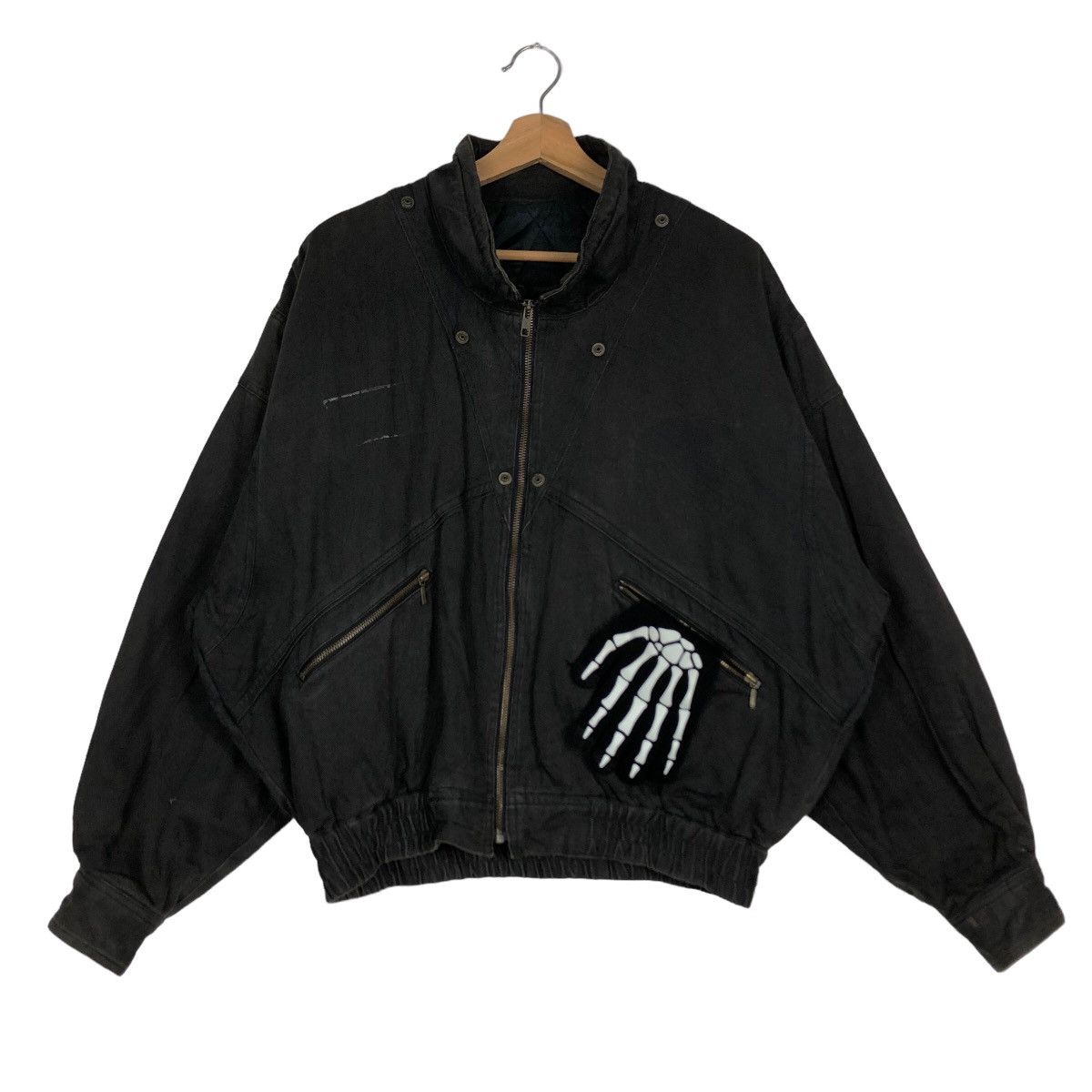 Japanese Brand 🔥Riot Riot Red Hot Blue Bomber Jacket Issey Miyake Design Size US M / EU 48-50 / 2 - 2 Thumbnail